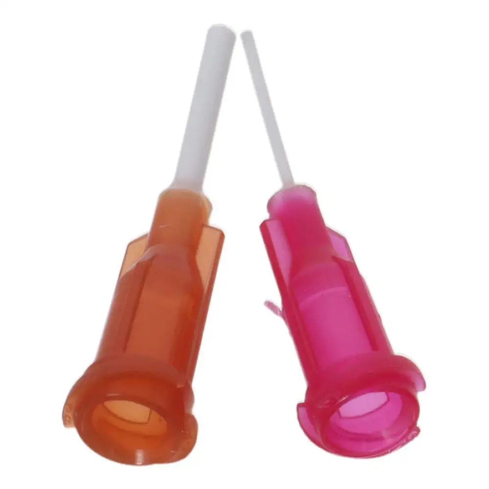 Plastic Dispensing Needles,PTFE Glue Needle Tube Blunt Luer Lock Tips with PP Flexible Needle for Liquid Glue Gun