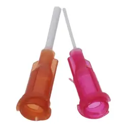 Plastic Dispensing Needles,PTFE Glue Needle Tube Blunt Luer Lock Tips with PP Flexible Needle for Liquid Glue Gun