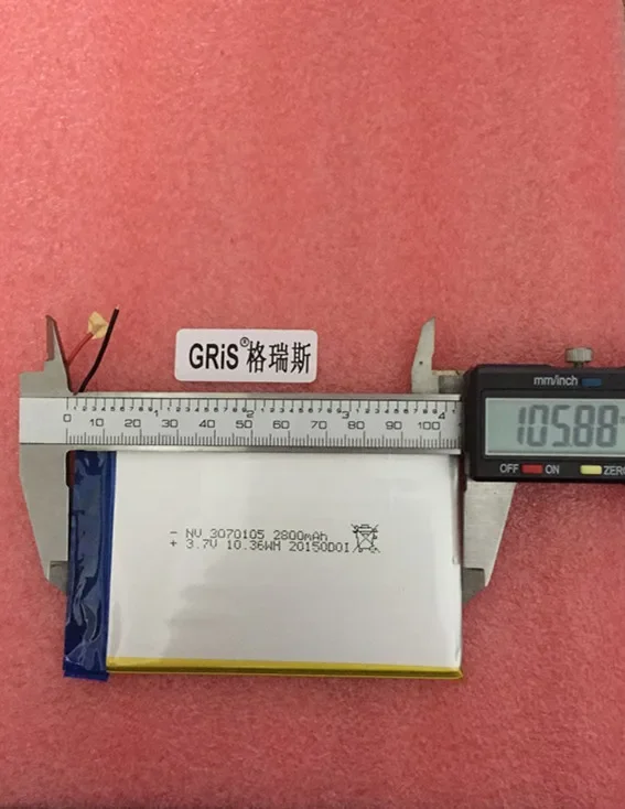 Novo N707 3070105   sete arco-íris E708 Tablet PC 3G OZing N717S 3.7V bateria de polímero de lítio Pro recarregável Li-ion Cell