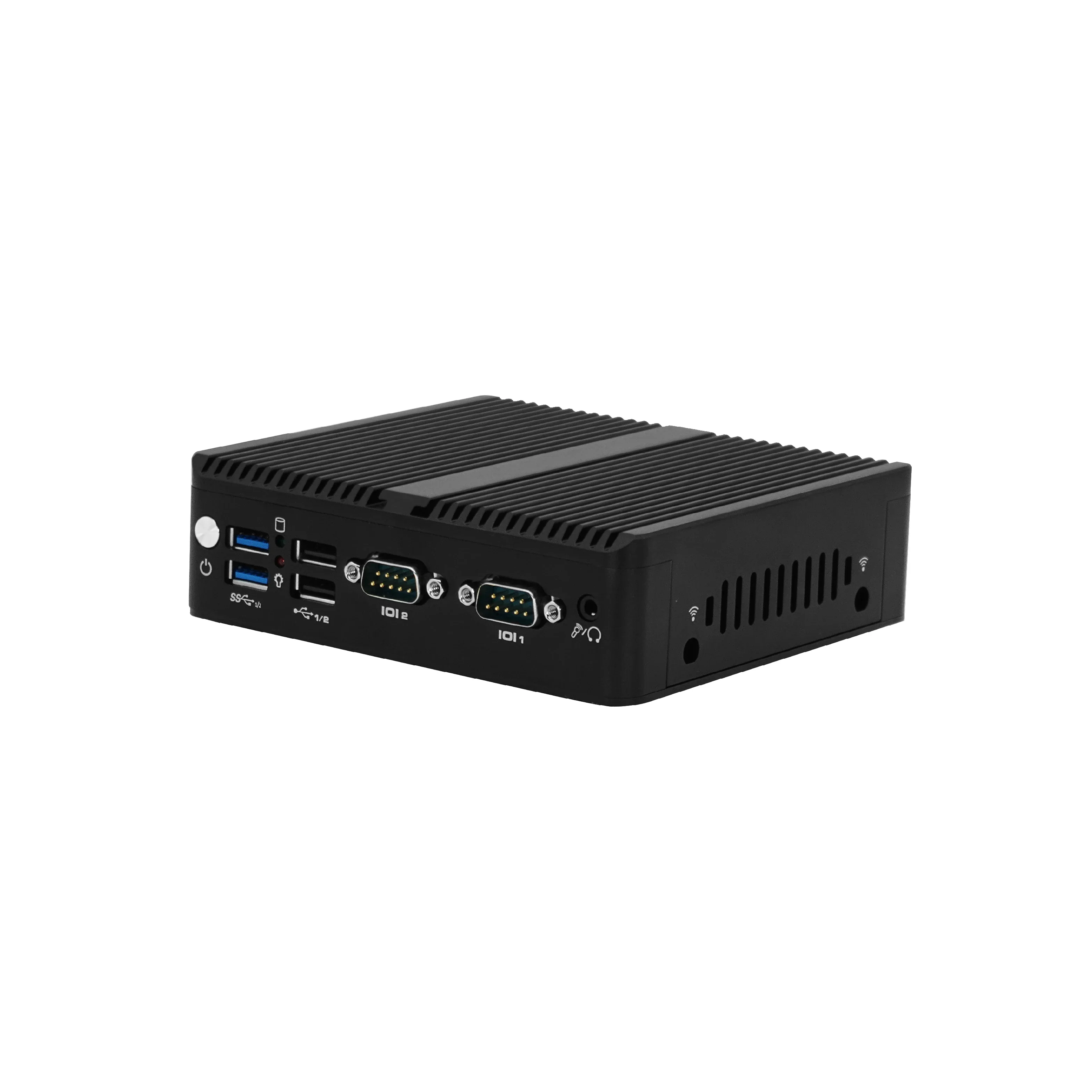 12th Gen N100 Mini Desktop Computer 2*LAN 2*RS232 2*HD-MI DP with Type-C WiFi 4K SIM_5G N100 Fanless Mini PC