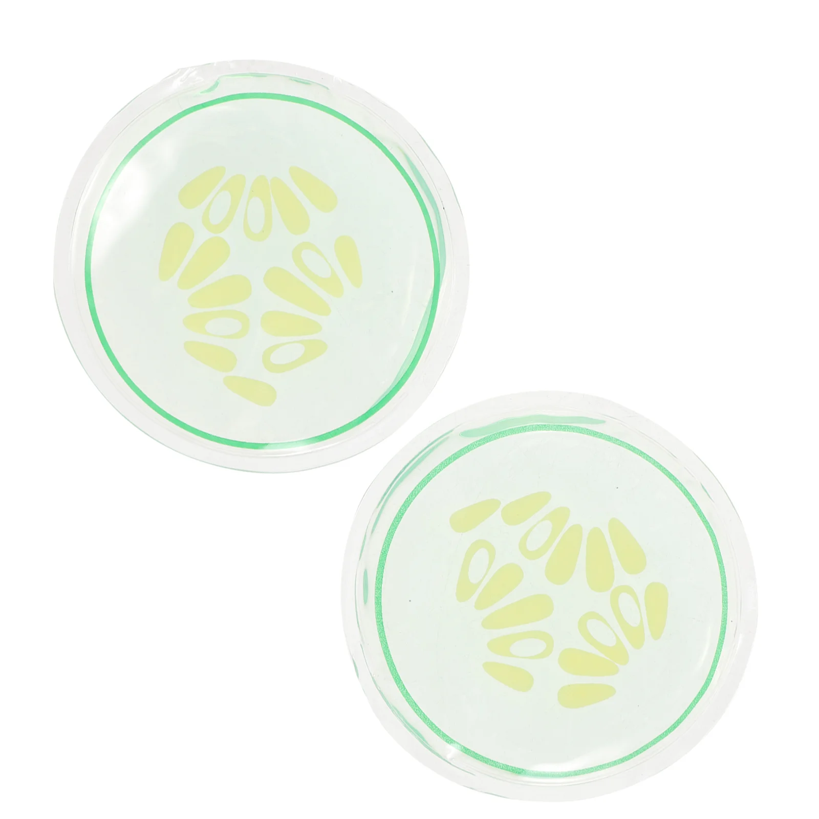 Cooling Eye Pads Cucumber Pattern Eye Patches Eye Gel Ice Pack Cold Eye Mask Ice Packs Covers Eyes Relax Pains Relief