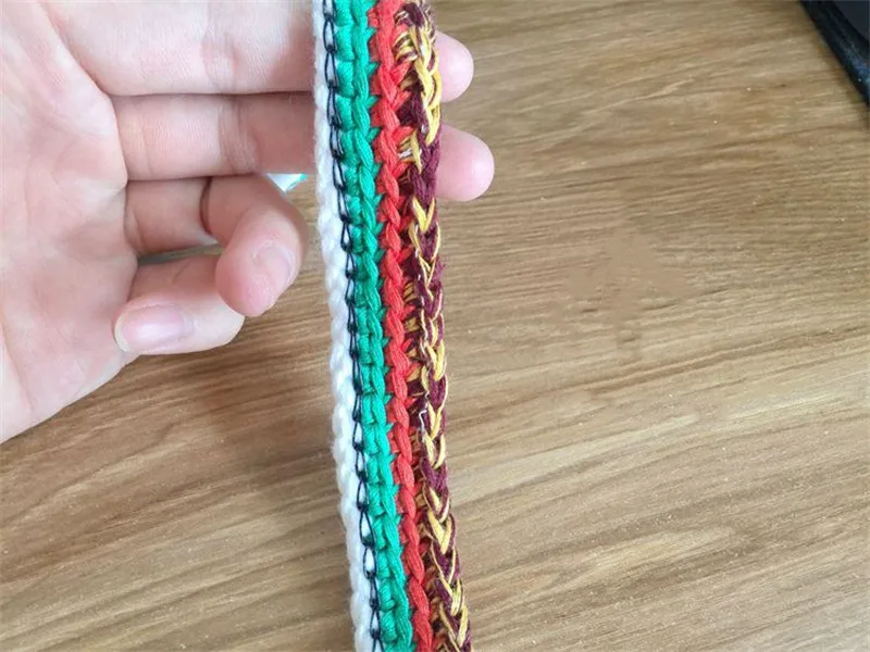 Accesorios de ropa de encaje de Tweed de alta gama de marca clásica, puños de bolsillos tejidos hechos a mano, materiales de costura DIY, cinta de correas