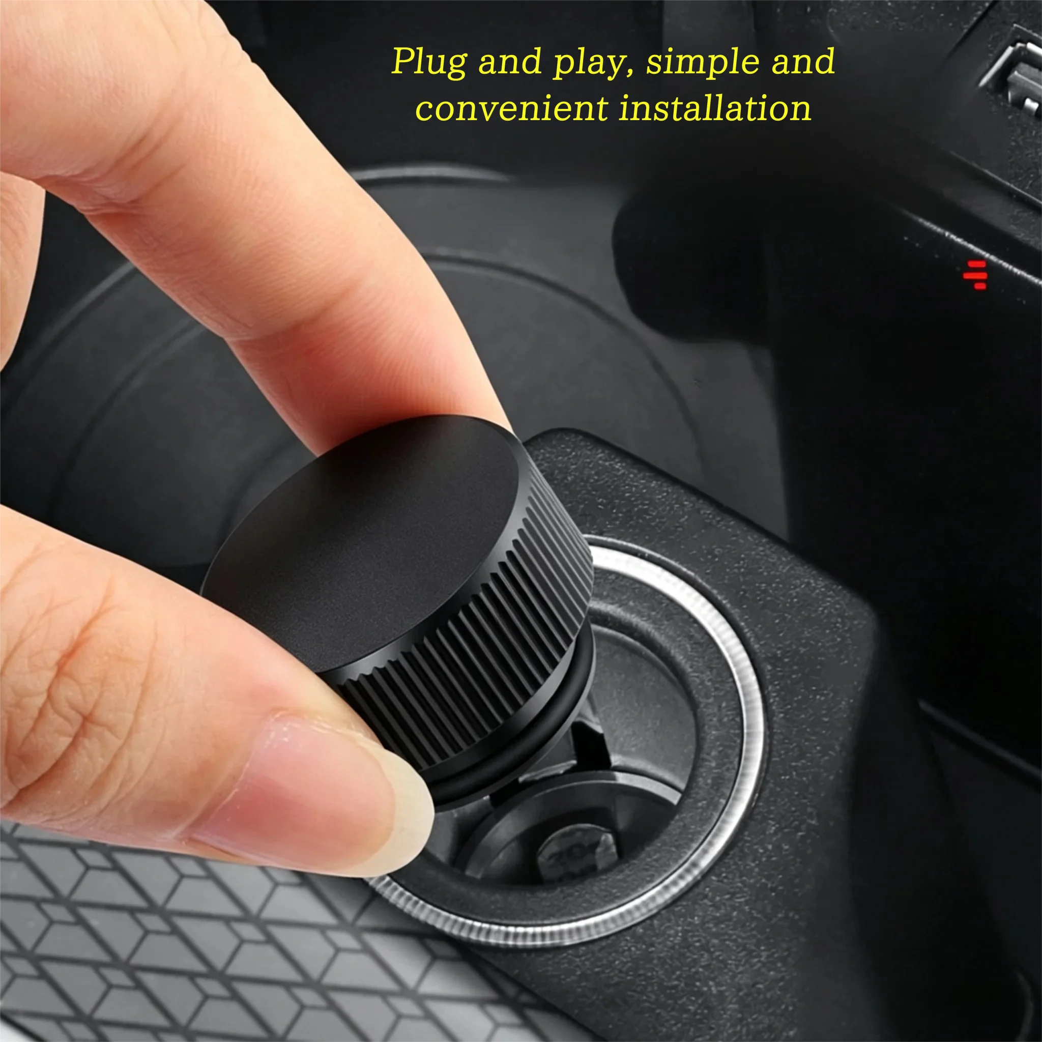 For Porsche Panamera 911 Cayenne Macan 718 Aluminum Alloy Car Cigarette Lighter Dust Cover Plug Socket Cap Interior Accessories