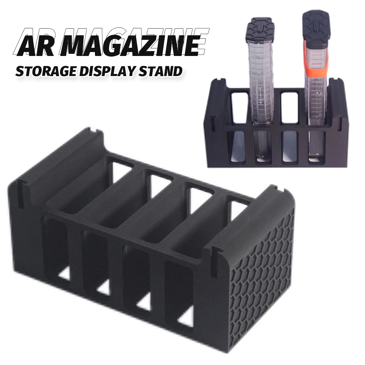 

AQZXDC AR Magazine Storage Bracket Military Fan Tactical Equipment Collection Display Mount for Outdoor Shooting Ranges Indoor