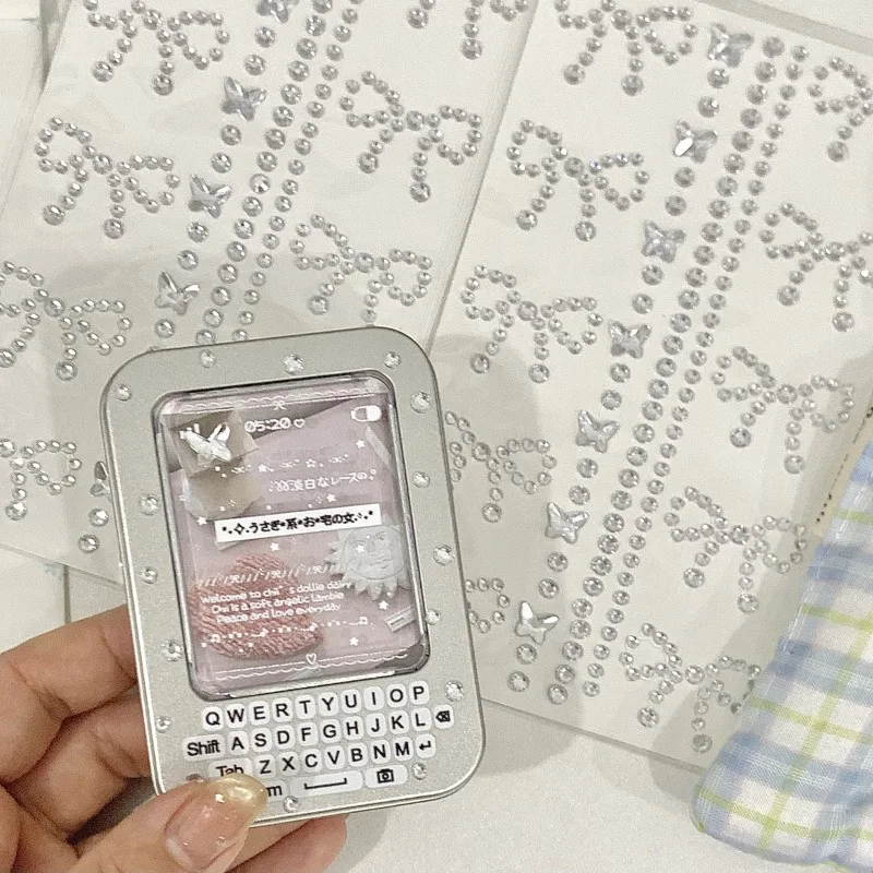 

Shining Crystal Star Stickers Hollow-Out Diamond Decorations for Kids Craft DIY Decor Scrapbooking Journaling Photocard Box