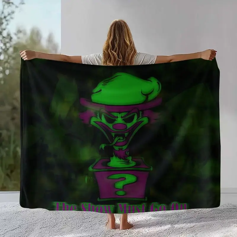 ICP Rap Metal Insane Clown Posse Juggalo Flannel Blanket,Ultra Soft Warm Plush Throw for Home Bedroom Bed Sofa Camping Picnic view 5