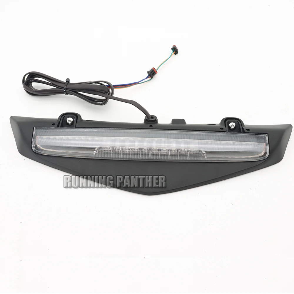 Motorcycle Trunk Luggage Rack LED Sequential Brake Light For Honda Gold Wing GL1800 2021-2023