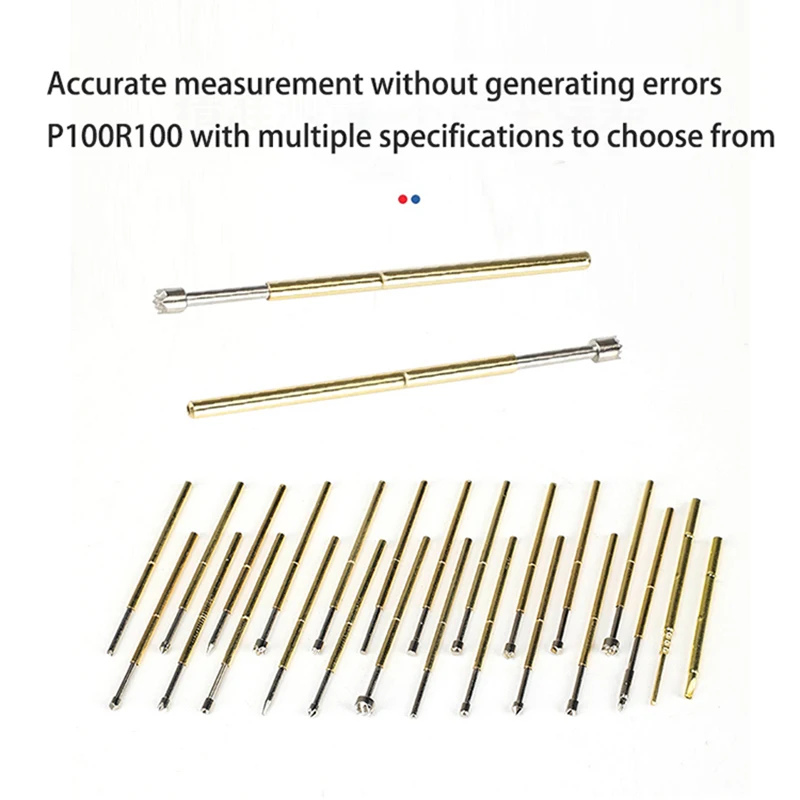 Probe P100 R100 Test Needle With Retractable Spring Top Pin For PCB Circuit Board Core Winding/soldering/terminal Insertion Form
