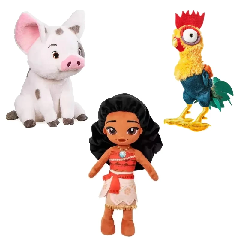 30cm Disney Movie TV Moana Pet Pig Pua Maui Heihei Stuffed Animals Cute Pepa Cartoon Plush Toy Dolls Children Birthday Gifts