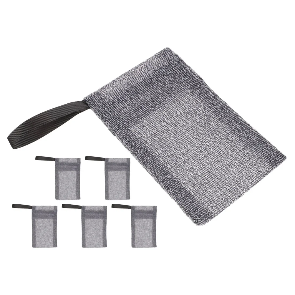 

6 Pcs Soap Bag Bar Pouch Portable Saver Convenient Accessory Bags Mesh Exfoliating Face Cleanser