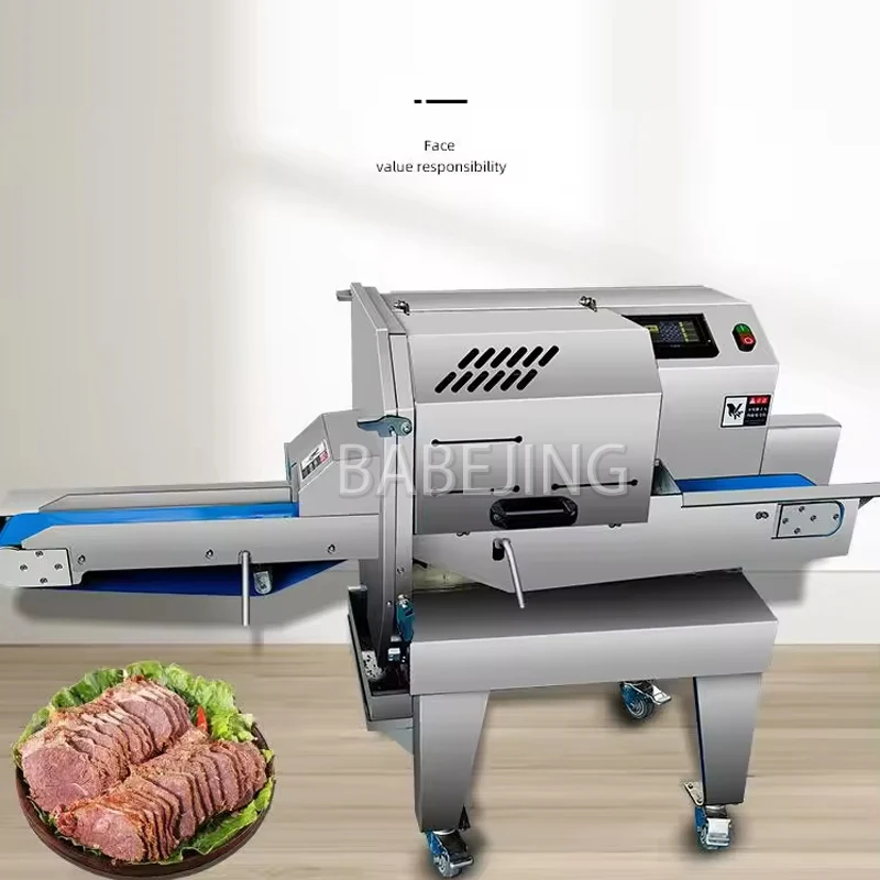

Adjustable Thickness Frozen Meat Cutting Machine, Commercial Multifunctional Steak Slicer
