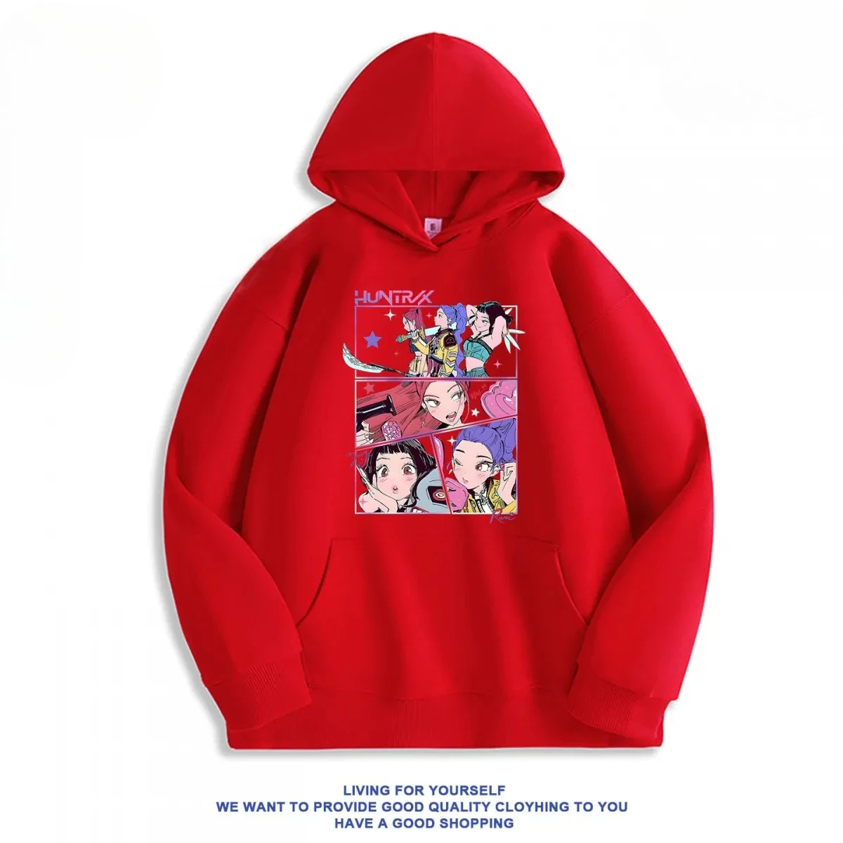 2025 الاتجاه الكوري هوديي-شيطان الصيادين Kpop الجرافيك الشارع نمط S-4XL الملابس Harajuku أنيمي الملابس