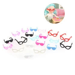 20Pcs Doll Glasses Dollhouse Miniature Colourful Glasses Eyewear Cool Eyeglasses Doll Decor Accessories Toy Random Color