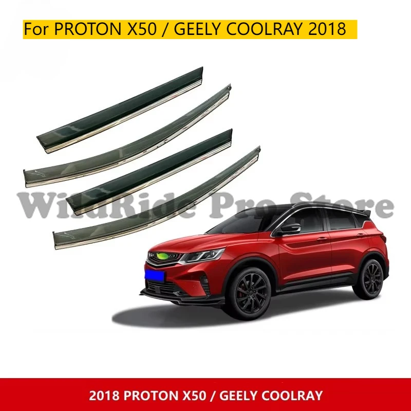 

Car Door Visor Window Visor Deflector Sun Visor for PROTON X50 / GEELY COOLRAY 2018 Sun Shade Rain Guard