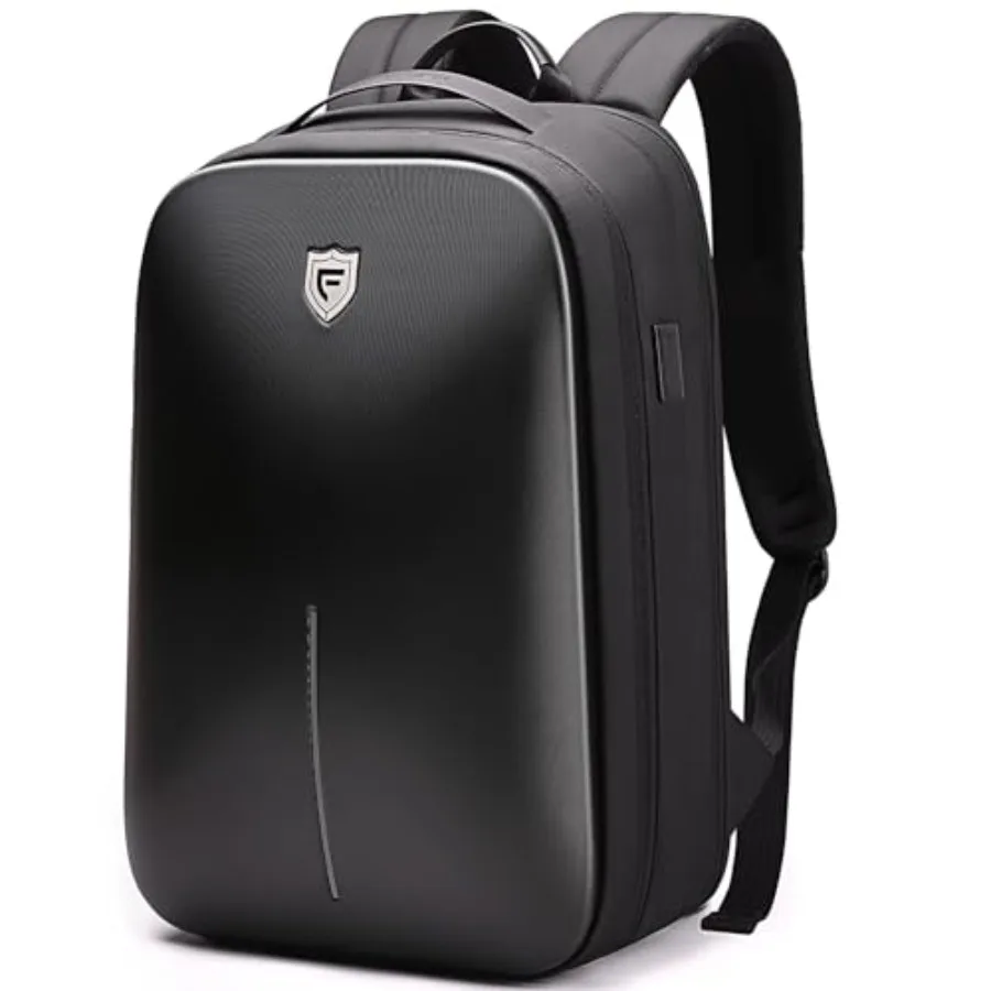 حقيبة ظهر للكمبيوتر المحمول للألعاب من FENRUIEN مقاس 15.6 بوصة حقيبة ظهر صلبة قابلة للتوسيع مع منفذ شحن USB وحساب أعمال مقاوم للماء #1