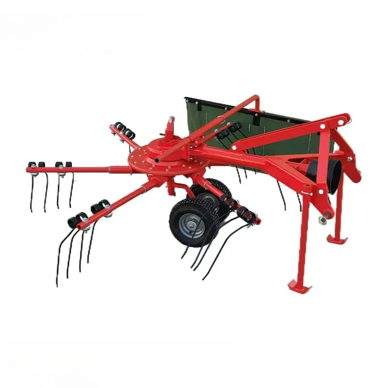 Rotary Hay Rake for Even Distribution of Hay and Straw Suitable for Large Scale Harvesting