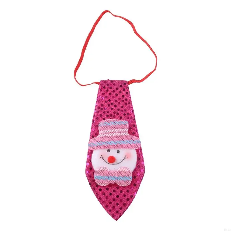 HX6D Babbo Natale cravatta natalizia con panno da lampeggiare con per bambini per bambini uomini regalo modelli
