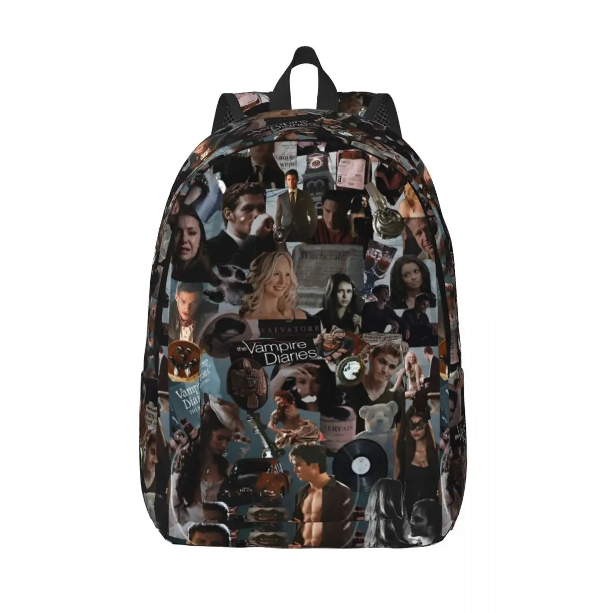 

Рюкзак с коллажем «Дневники вампира» для мужчин и женщин, повседневный студенческий рюкзак для пешего туризма, путешествий, рюкзак из сериала, холщовые сумки для колледжа, уличные сумки