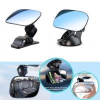 Universal 360 Adjustable Car Baby Safety Mirror for Rear Facing Car Seat Wide Angle View Anti Glare Monitor Kids Child Care