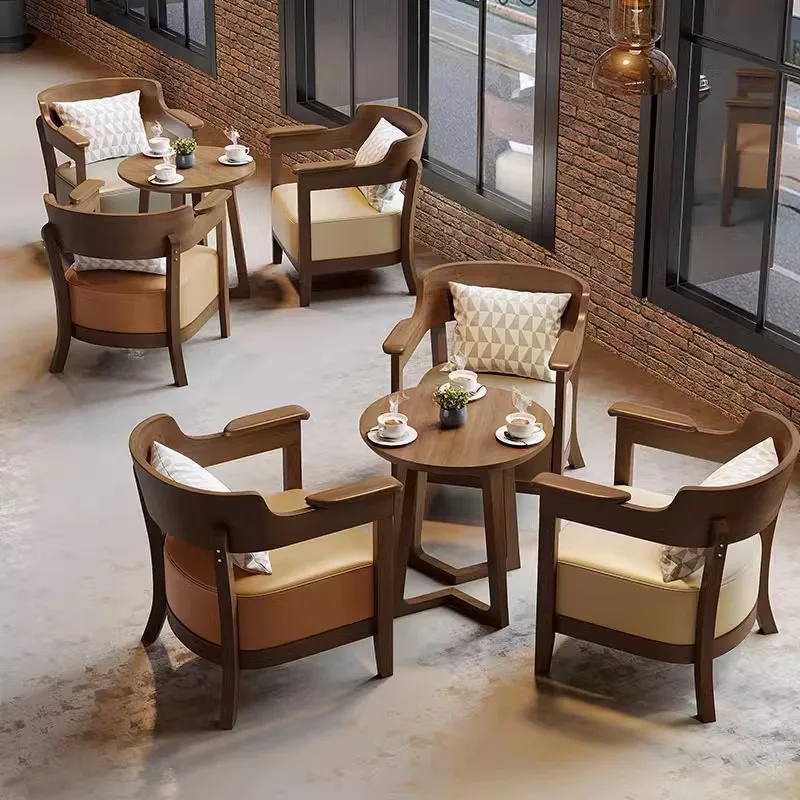 Modern Hotel Restaurant Furniture Fast Food Restaurant Table Sets Coffee Shop Furniture Cafe Table and Chair New Design view 5