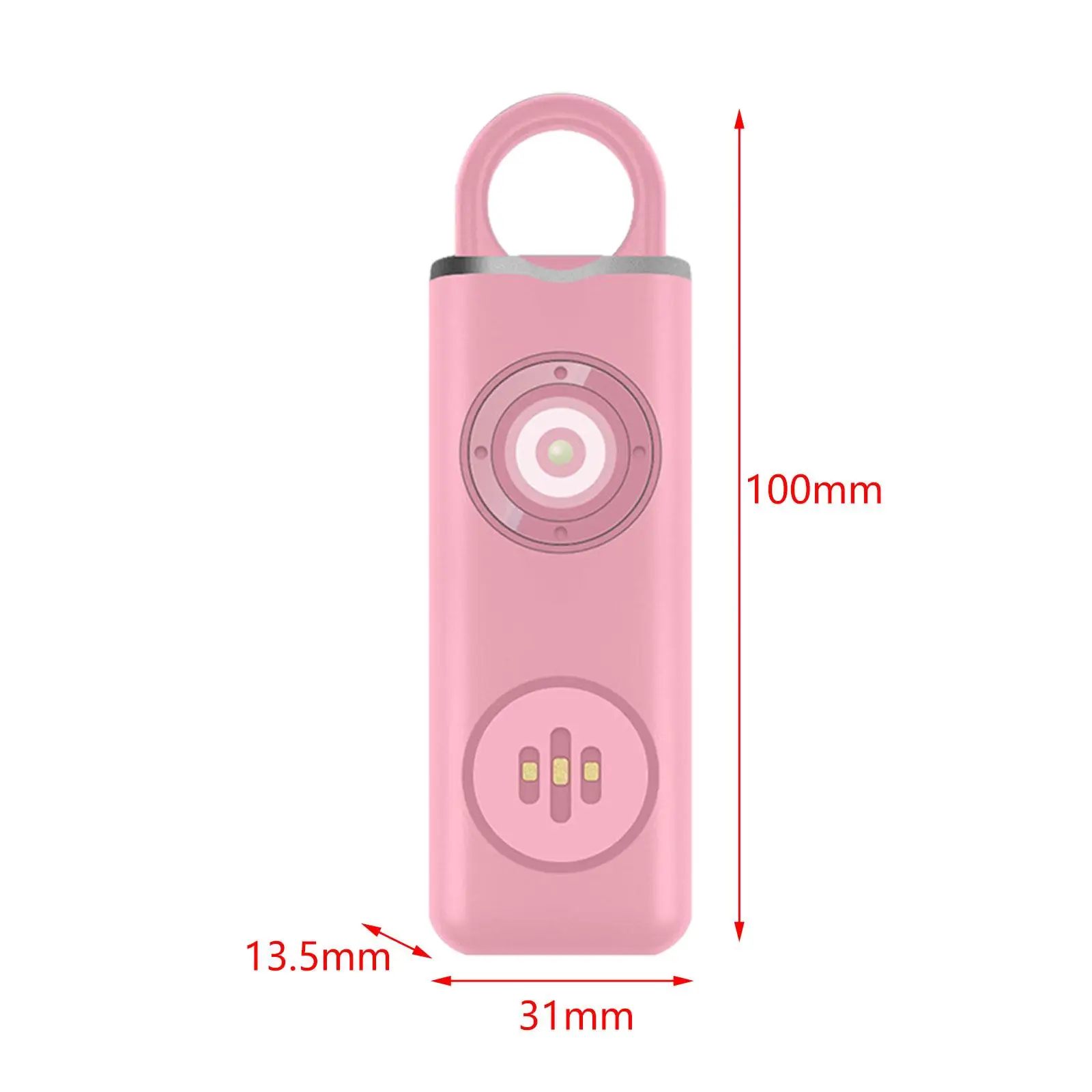 Alarme de sécurité personnelle portable avec lampe de poche LED, femmes, filles, voyage