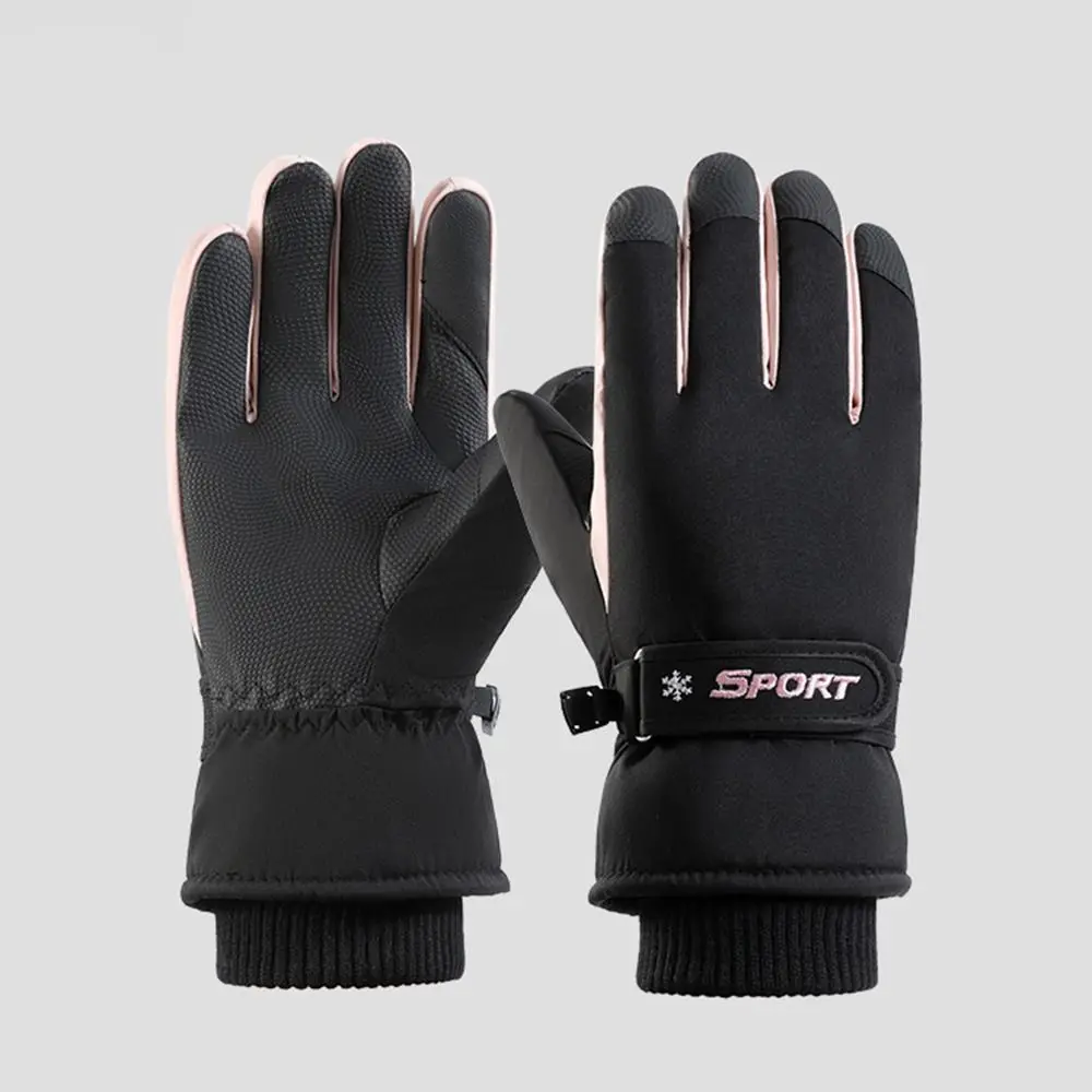 Guanti da sci invernali ultraleggeri Guanti da snowboard impermeabili antiscivolo Guanti touchscreen addensati con dita intere per moto