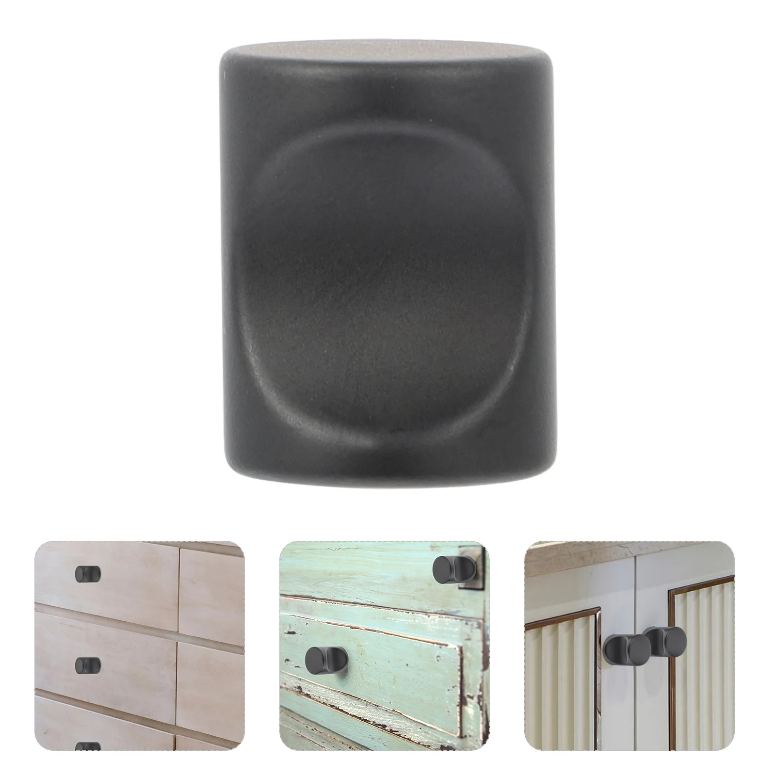 

12pcs Single Hole Cabinet Handles Modern Style Aluminum Door Knob Easy Install Furniture Drawer Pulls Wardrobe Handle Grab Bar