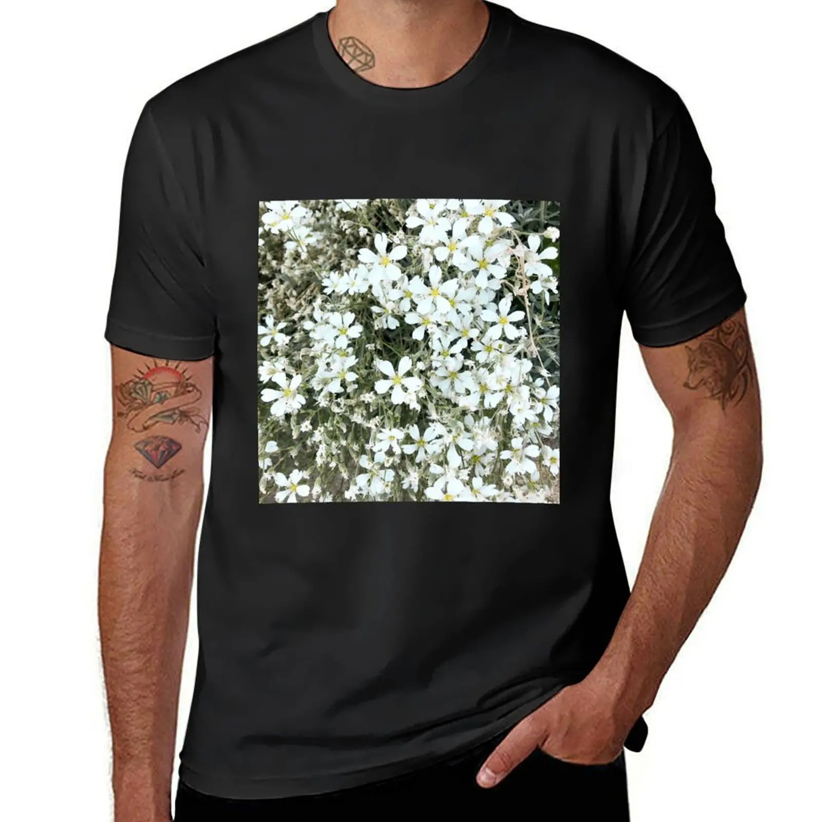 Field of Daisies in the Summer T-Shirt plain oversized quick-drying graphics mens graphic t-shirts pack