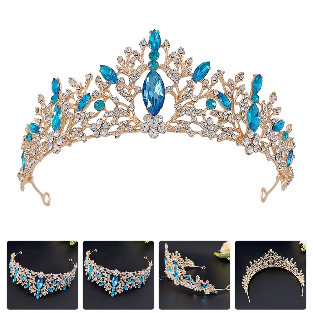 

Decoration Baroque Crown Bridal Hair Accessories Elegant Headdress Crystal Miss