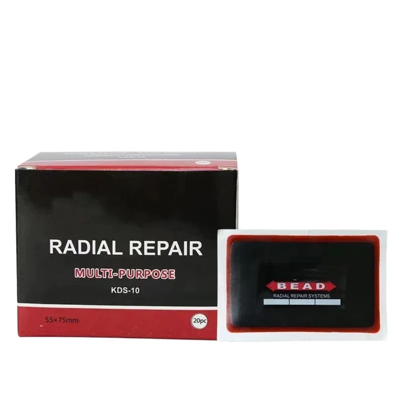 Radial Tire Repair Patches Car Bicycle Motorcycle Tire Patch 20 Pcs 55x75mm KDS-10 Rubber Repair Patch Radial Tool