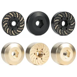 6MM 9MM 12MM 15MM 18.5MM 22MM Brass Wheel Hub Hex Adapter Brake Disc Weights for 1.9 2.2 Beadlock Wheels SCX10 TRX4 Capra Wraith