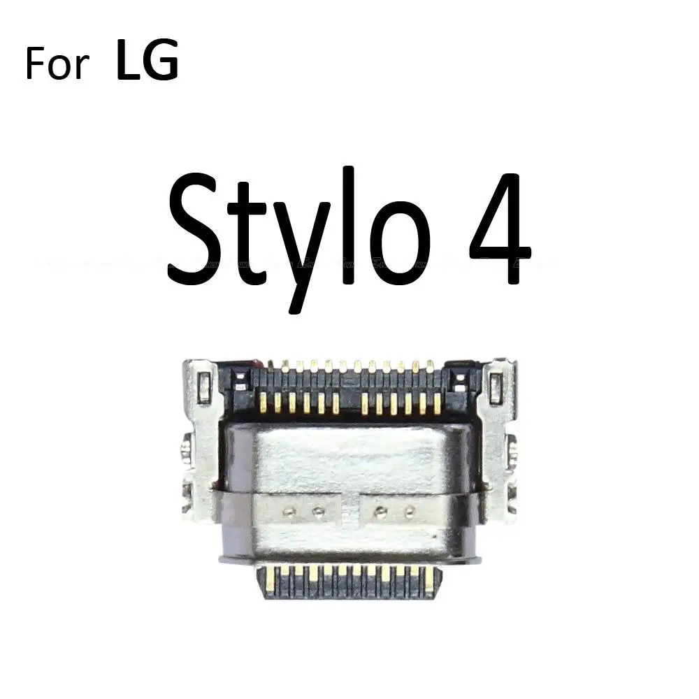 نوع C شاحن شحن التوصيل حوض USB وصلة مرفاع المقبس ميناء ل LG Stylo 6 5 4