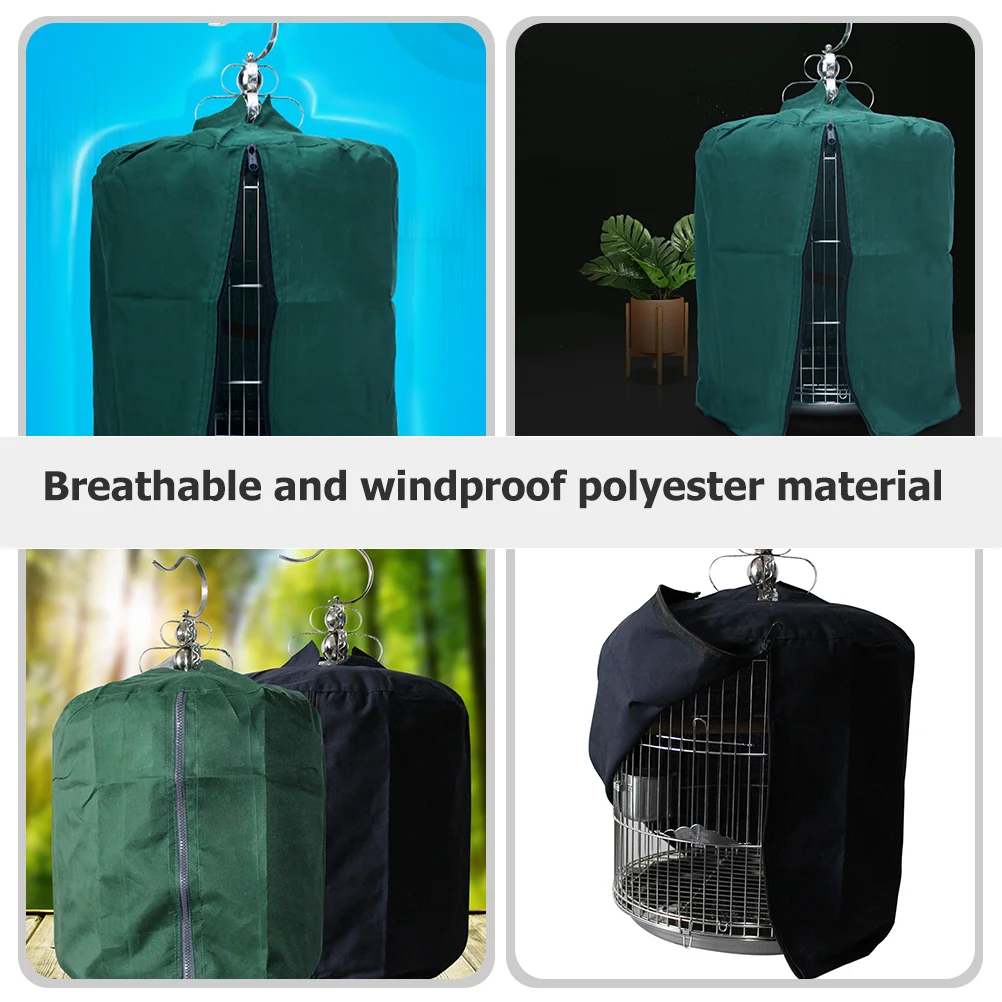 Dust-proof Round Bird Cage Coverall Polyester Multipurpose Birdcage Light Blocking