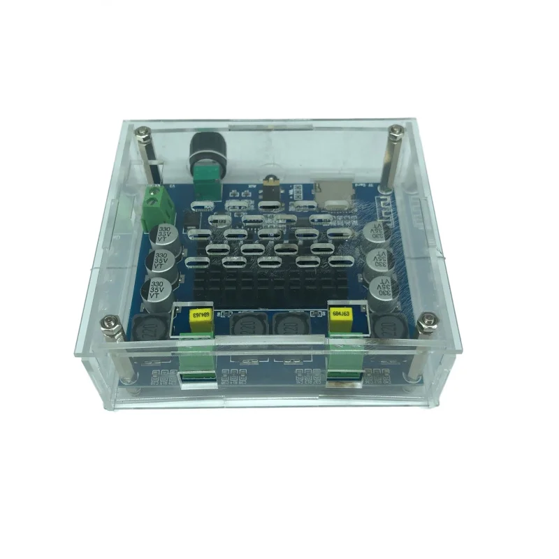 Digital Bluetooth Amplifier Board Ultra Distance SupportAUXOn-Board PotentiometerTDA7498Double100W＋Shell