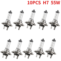 10PC 55w 12v H7 Fog Halogen Bulb Car Halogen Bulb Super Xenon Light Source Fog Lamp Headlights Bulbs 4300k Car Styling Araba Far