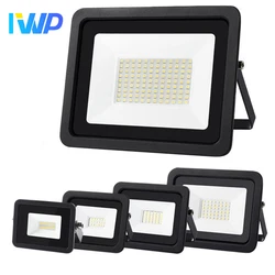 LED Flood Light 100W 50W 30W 20W 10W AC 220V Outdoor IP68 Waterproof Reflector Spotlight Street Light Wall Lamp Garden Lighting