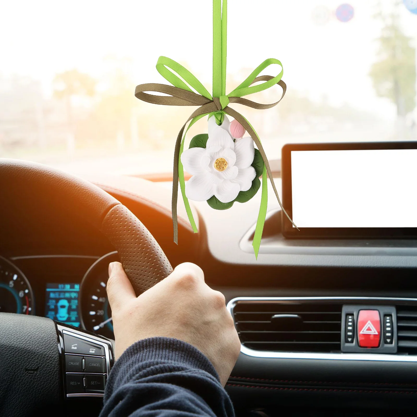 

Car Aromatherapy Diffuser Hanging Lotus Stone Fragrance Scent Vehicle Interior Upgrades Air Freshener Accessories