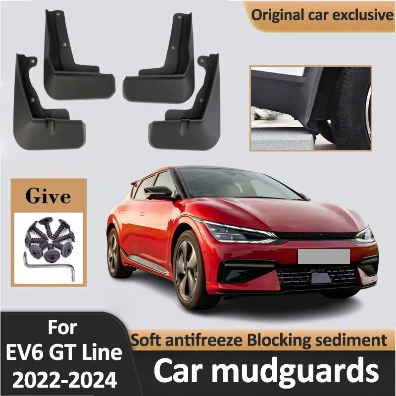 

Mudguards For Kia EV6 GT Line CV Mudflaps Accessories 2024 2023 2022 Mudguard Mud Flaps Splash Guard Anti-scratch Exterior Parts