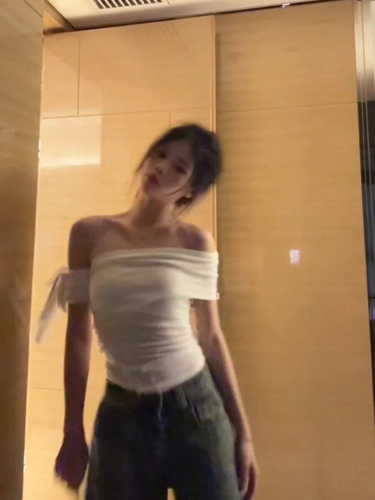 Pure Desire Spicy Girl Strap Vest Women Summer 2025 New Outerwear oulderl T-irt High-End Feeling  Top