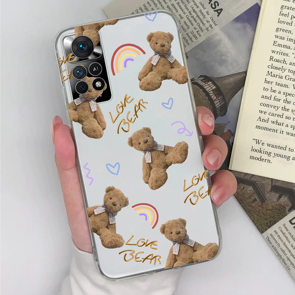 Clear Case For Xiaomi Redmi Note 11 Pro 11E Pro 11 Pro+ Cute Cat Soft Coque Protective Cover For Note11Pro 11EPro 11Pro+ Funda