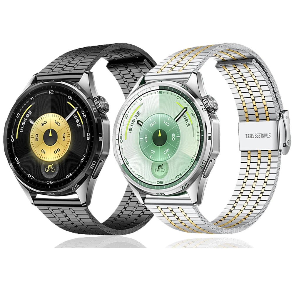 20 22mm Metallarmband für HUAWEI WATCH GT6 Pro GT 6-5-4-3-2 46mm 42mm Ultimate 2/WATCH 5 4 Pro Herren Damen Edelstahl-Armband