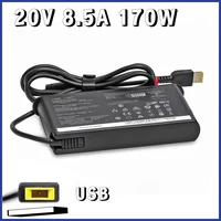 Cargador/adaptador de corriente USB para ordenador portátil, 170W, 20V, 8,5a, para Lenovo Thinkpad P1, P50, P51, P52, P53, P70, P73 W540, W541, T540P, Yoga 15, 45N0487