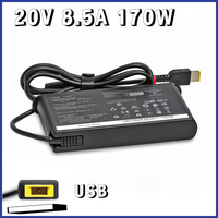 170W 20V 8.5A USB Laptop Power Adapter Charger For Lenovo Thinkpad P1 P50 P51 P52 P53 P70 P73 W540 W541 T540P Yoga 15 45N0487