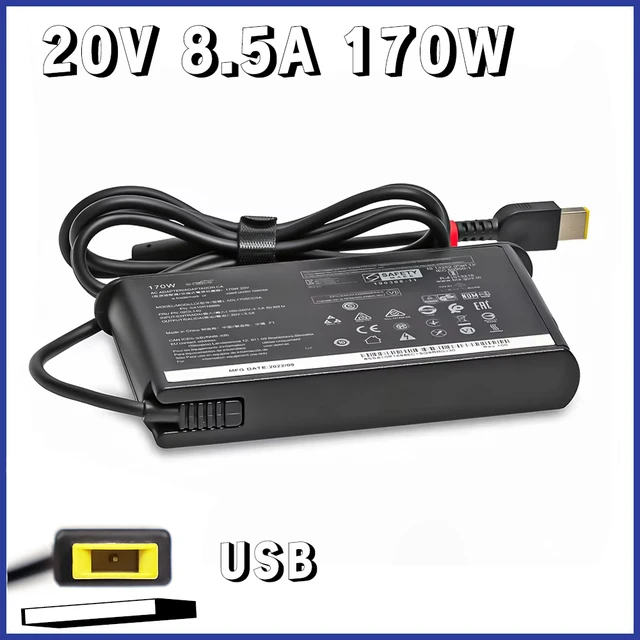 Ładowarka sieciowa 170W 20V 8.5A USB do laptopów Lenovo Thinkpad P1 P50 P51 P52 P53 P70 P73 W540 W541 T540P Yoga 15 45N0487