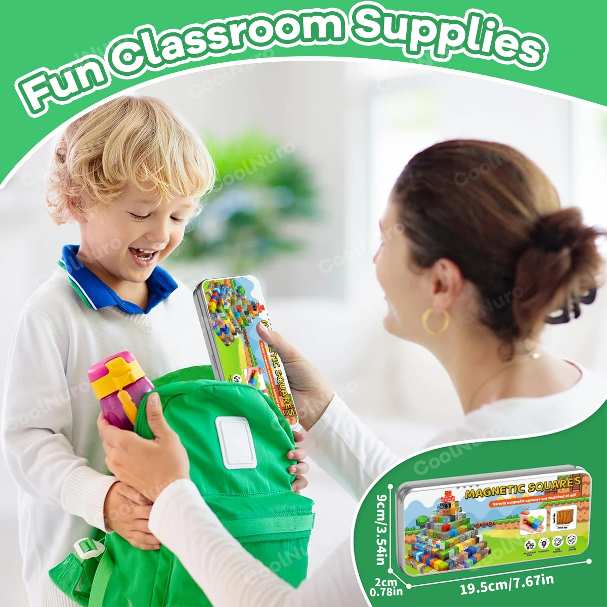 Magnetic Building Blocks Mine World Magnet Cubes Stacking Set for Boy Girl Kid Age 3+ DIY Model Children STEM Sensory Toys Gift