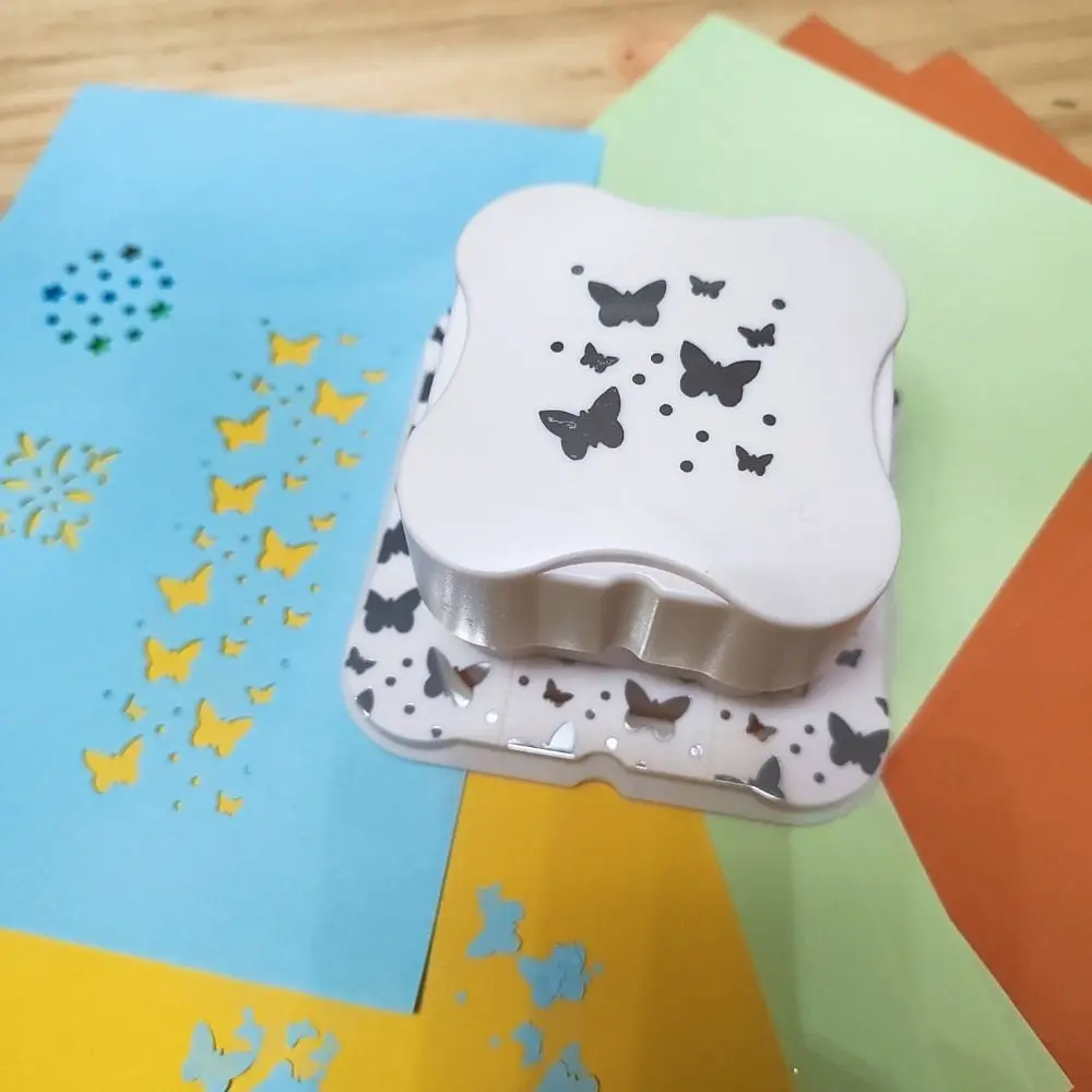 Magnetic Paper Hole Punch Handmade Crafts Tool Embossing Device DIY Decoration Punching Machine Paper Cutter Card Making