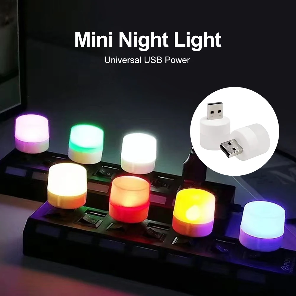 5 шт., мини-USB-ночник для чтения, с защитой глаз