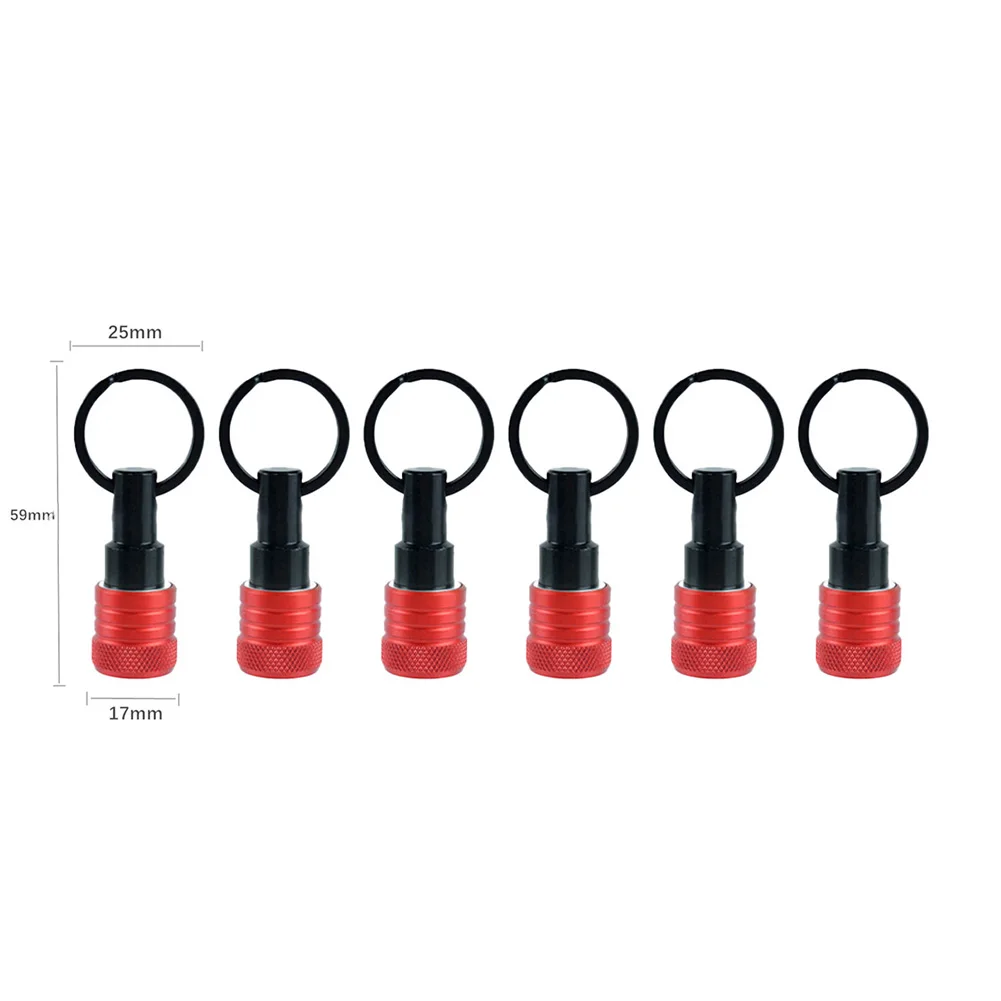 Ball-Bearing Detent Hexagonal Extension Rod 1 4 นิ้ว Shank Electric Driver อุปกรณ์เสริม Hand-Held Driver ใช้งานร่วมกับการออกแบบพวงกุญแจ