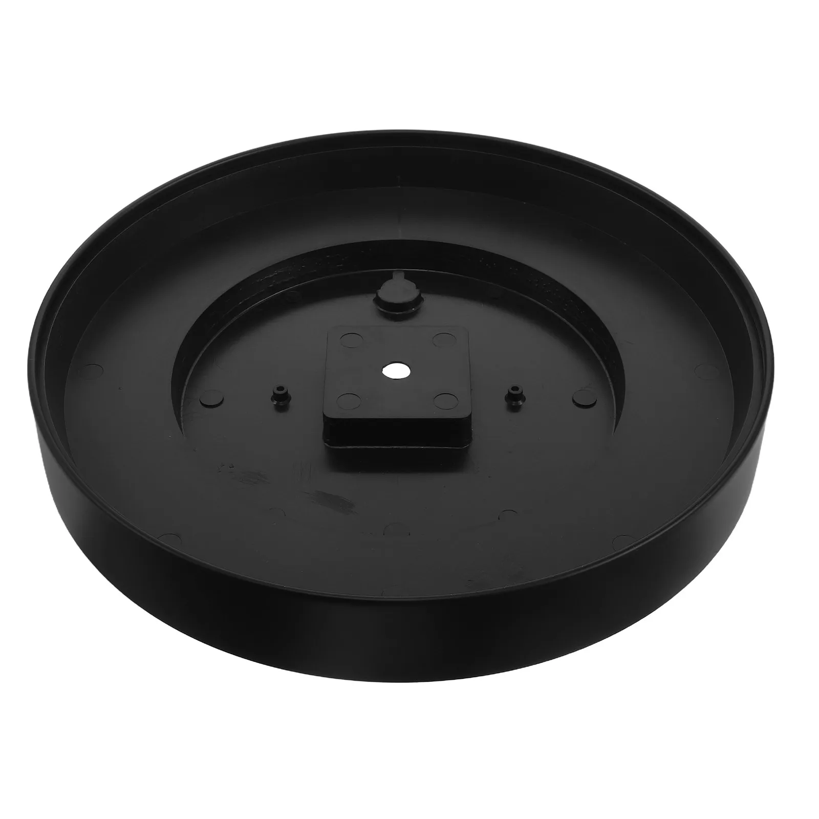 12 Inch Round Metal Clock Frame Back Cover Quartz Wall Clock Border Replacement Repair Parts Accessories Black DIY Maintenance