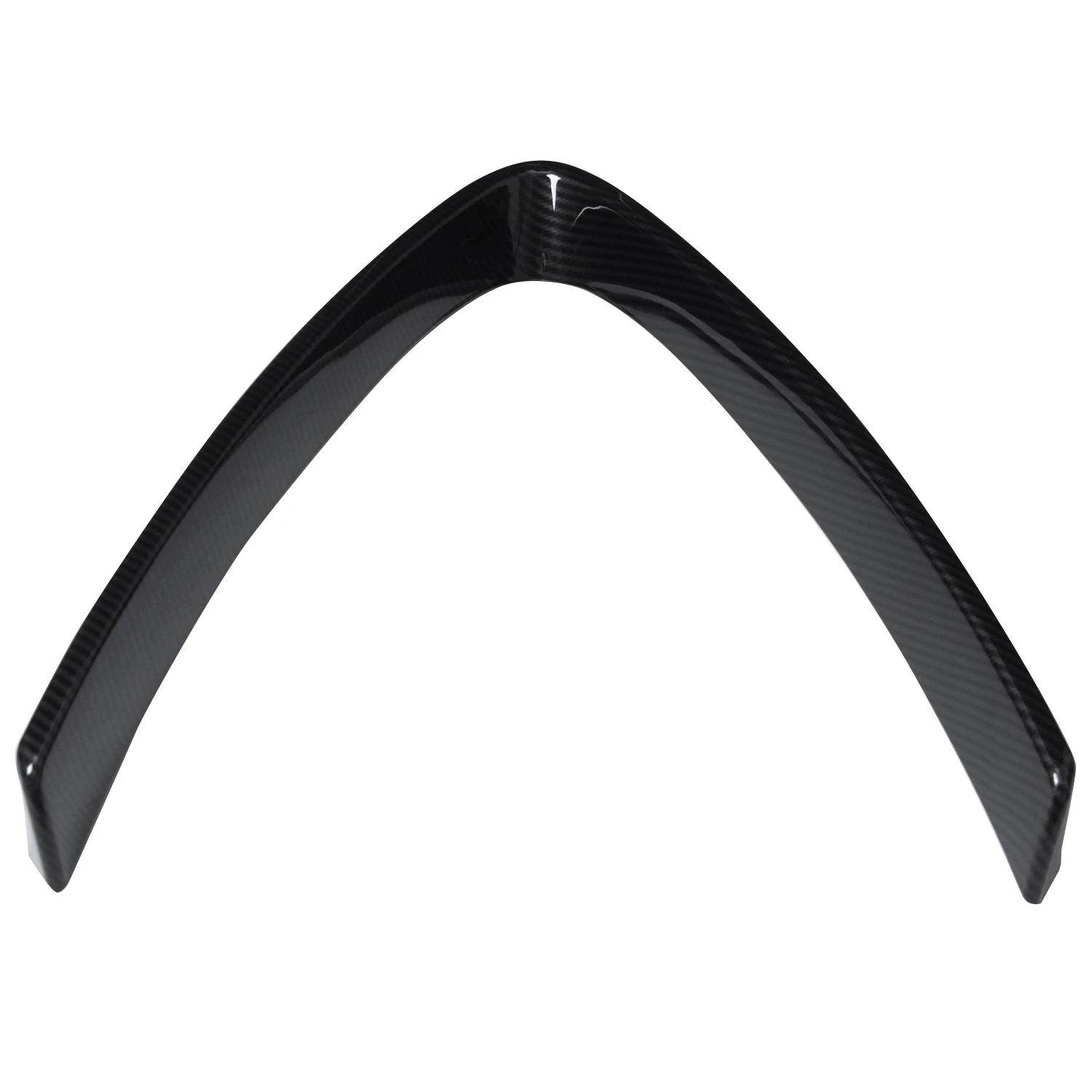 Cornice per decorazione griglia anteriore in plastica Abs stile fibra di carbonio per Alfa Romeo Stelvio 2017 2018 parti 2 pezzi